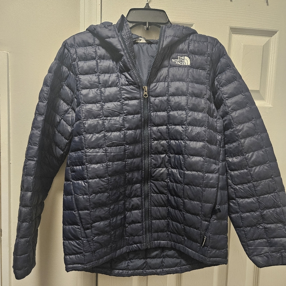 Navy Blue Kids Northface Thermoball Puffer Jacket
